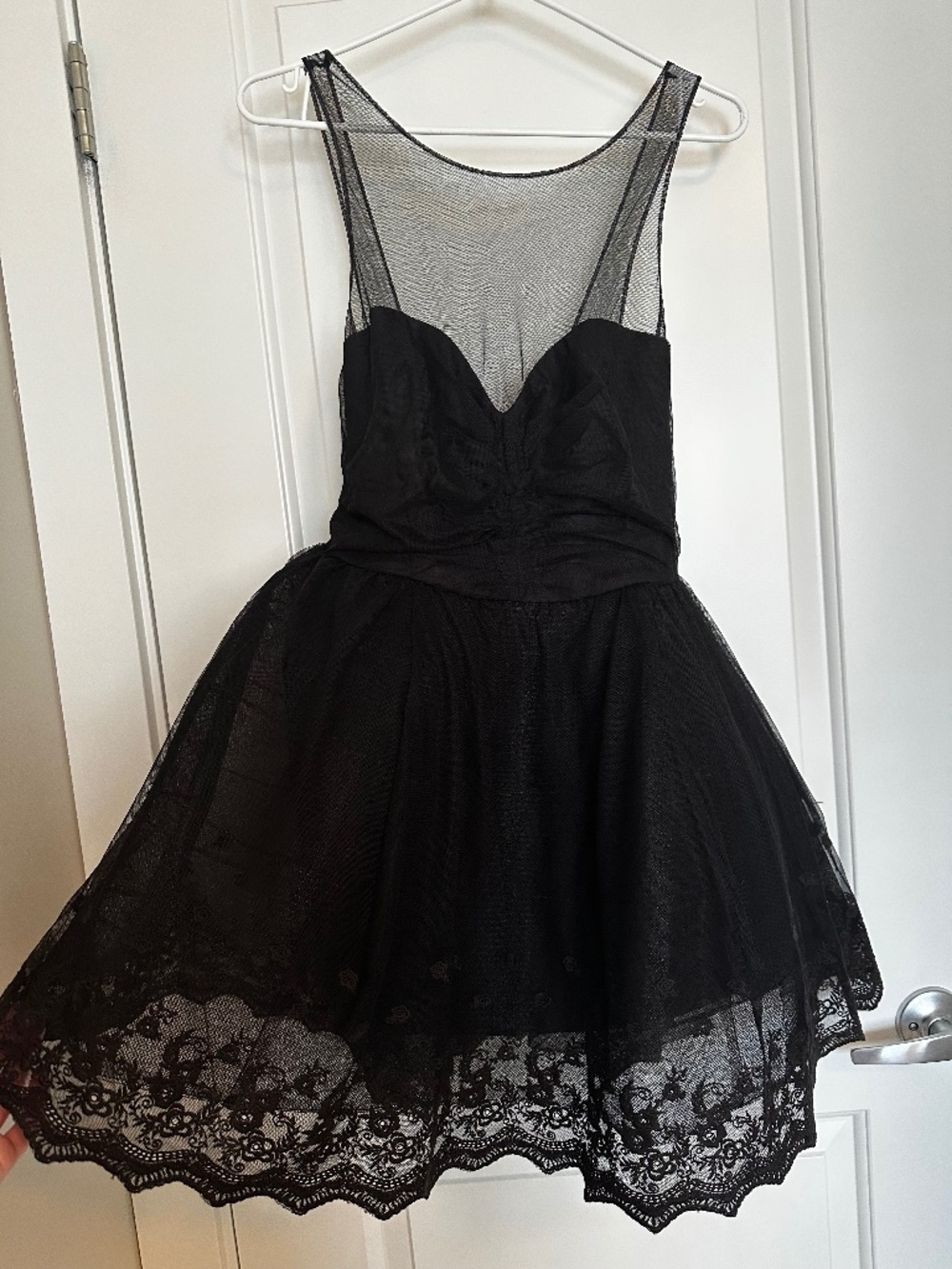Bardot voluminous black dress